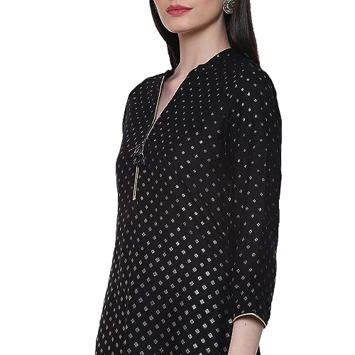 Image of Rangriti Maroon Liva Straight Printed Kurta for Women
