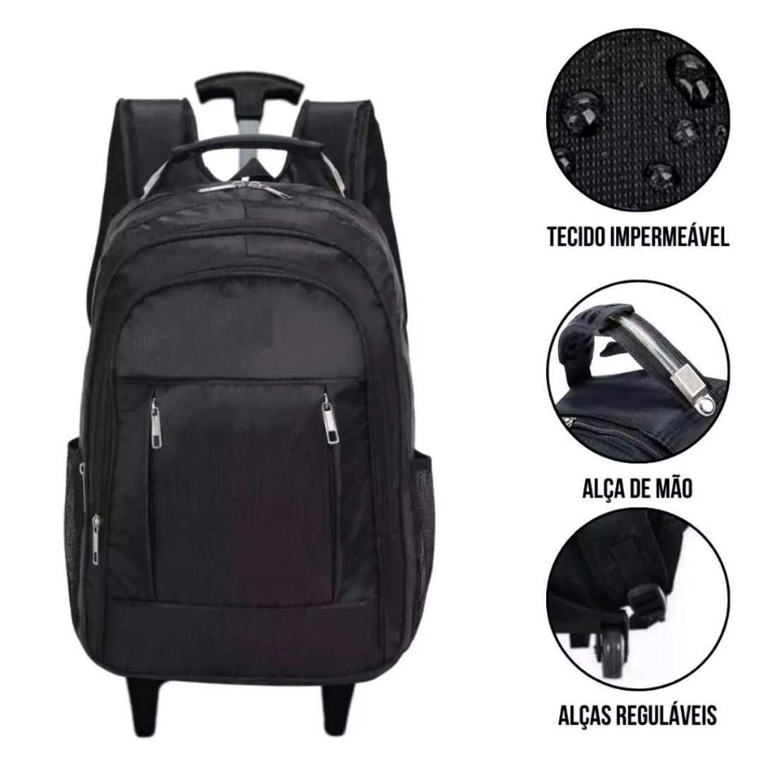 Mochila Bolsa Masculina Feminina Rodinhas Notebook Reforçada Escolar Viagem Trabalho Faculdade em promoção! Veja a oferta e mais achadinhos de Bolsas 3 Hoje é o melhor dia para comprar Mochila Bolsa Masculina Feminina Rodinhas Notebook Reforçada Escolar Viagem Trabalho Faculdade com aquele preço maroto! Promoção! Aproveite a oferta! 3