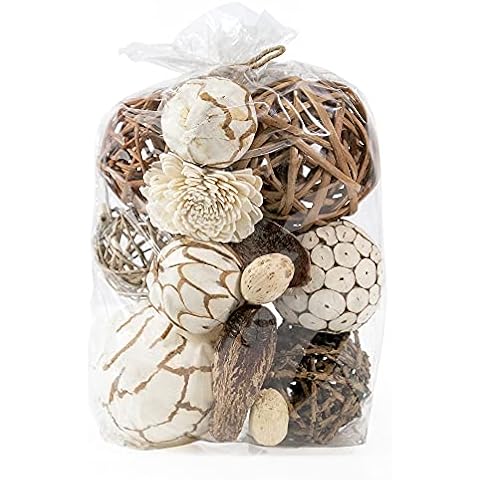 ANDALUCA Natural Tones Vase & Bowl Filler Decorative Balls (Natural Orbs) Cover