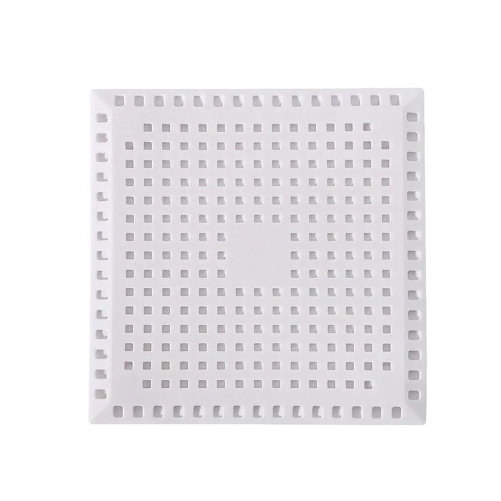 Jobaojiang White Useful Sink Strainer Floor Drain Mesh Trap Hair Clean Up Waste Catcher Kitchen Bathroom Accessories(White)