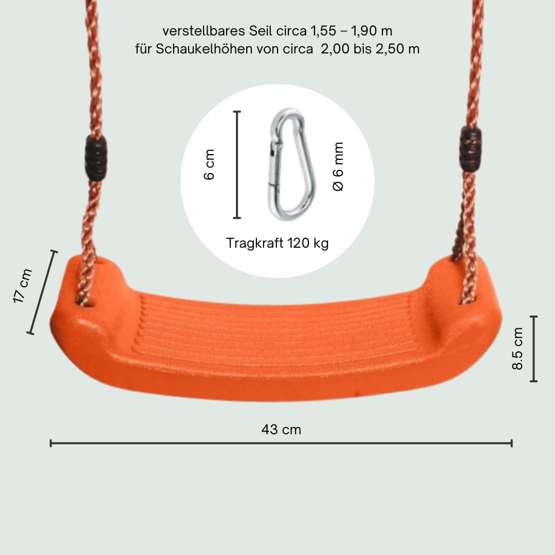 KIMIGO Kinderschaukel Outdoor - Höhenverstellbar 110-200cm