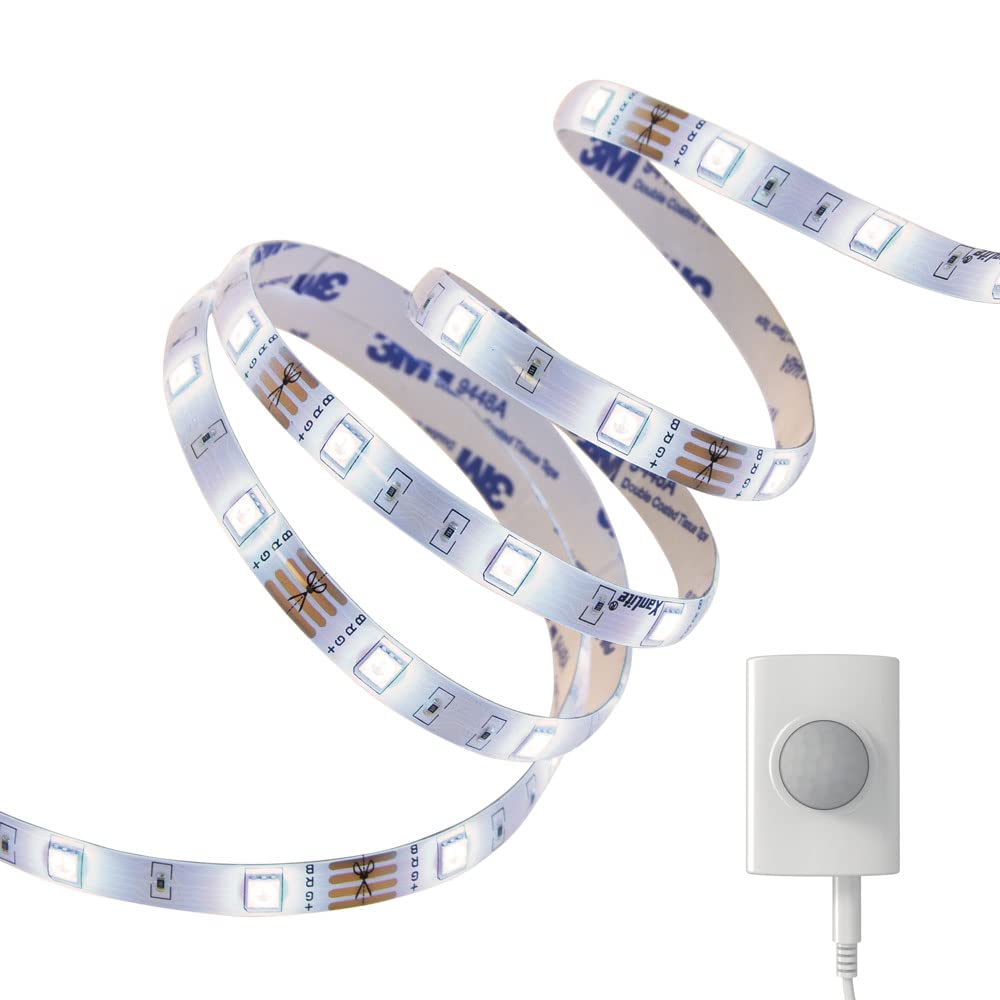 1M white LED motion-​sensing strip light, USB rechargeable, 200 Lumens, 2 modes (night + day), 4000 K, Neutral white