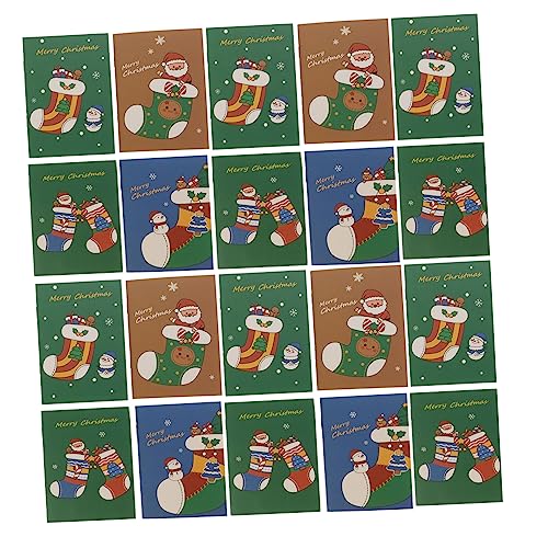 NUOBESTY 24pcs Christmas Notebook Xmas Stocking Stuffers Xmas Memo Pad Diary Notebook Xmas Notebook Journal Portable Notepad Travel Writing Books Scroo Paper Pocket Christmas Socks Student