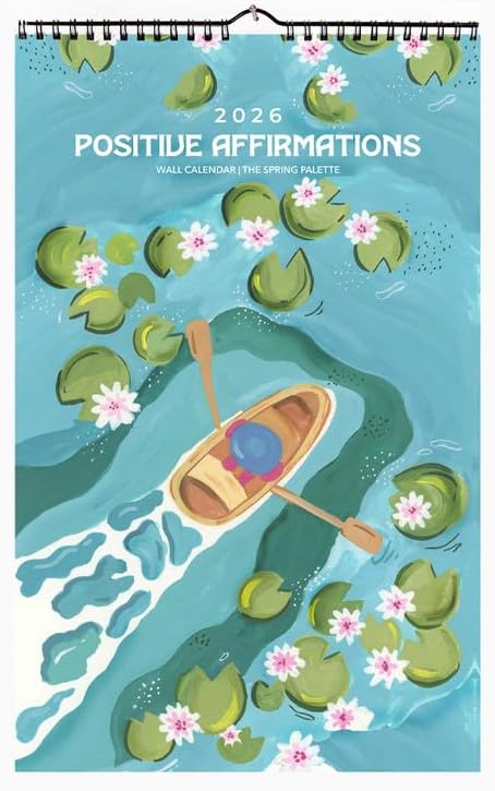 Sponsored Ad - Positive Affirmation Wall Calendar 2025 | The Spring Palette |Theme - Empowerment and self-care | Office and Home Calendar | 10" x 16" large size wall calendar | Notes, scheduling and planning