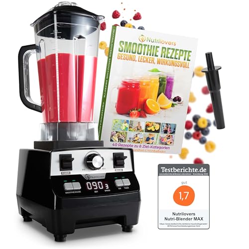Nutri-Blender MAX Licuadora de Alto Rendimiento 2000W Batidora de Vaso Batidora de Smoothie Profesional Mezcladora de Batidos - 2L Tritan, LIBRE DE BPA, 9 Velocidades, Temporizador Digital