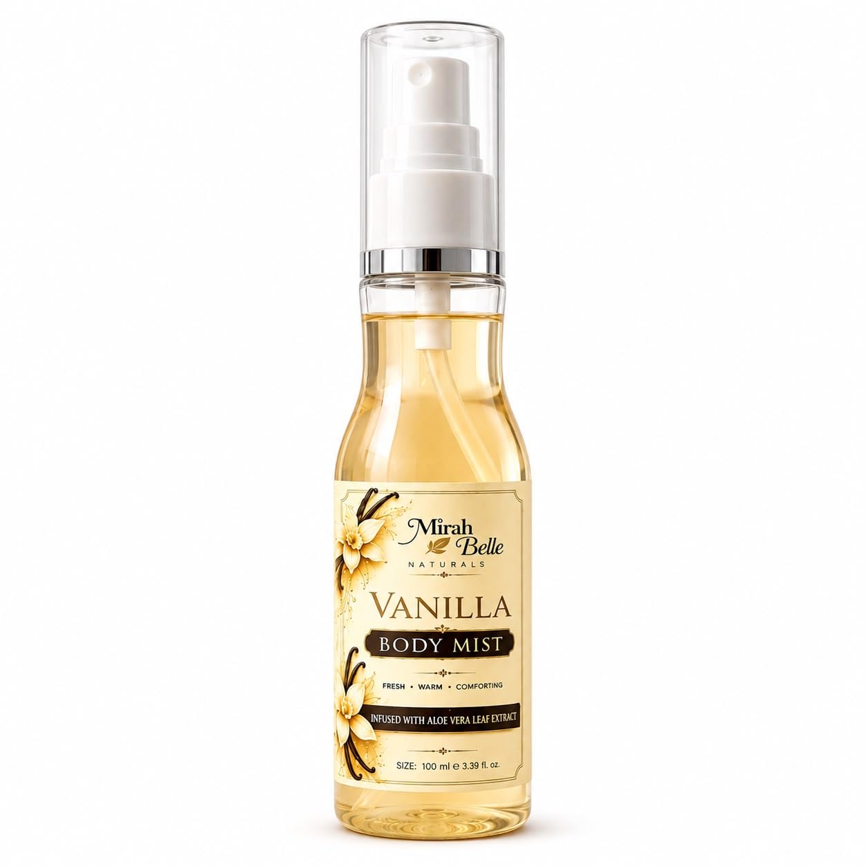 Mirah Belle Vanilla Body Mist with Aloe Vera, 100 ml | Body Mist-image-18