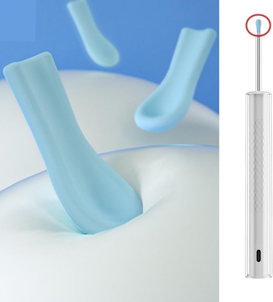 50 Pack Ear Wax Removal Tips Replacement Disposable Silicone Earwax Remover Rubber Tips Cover Caps for Ear Wax Removal Tool Camera Otoscope Ear Canal Cleaner Ear Camera Ear Scope