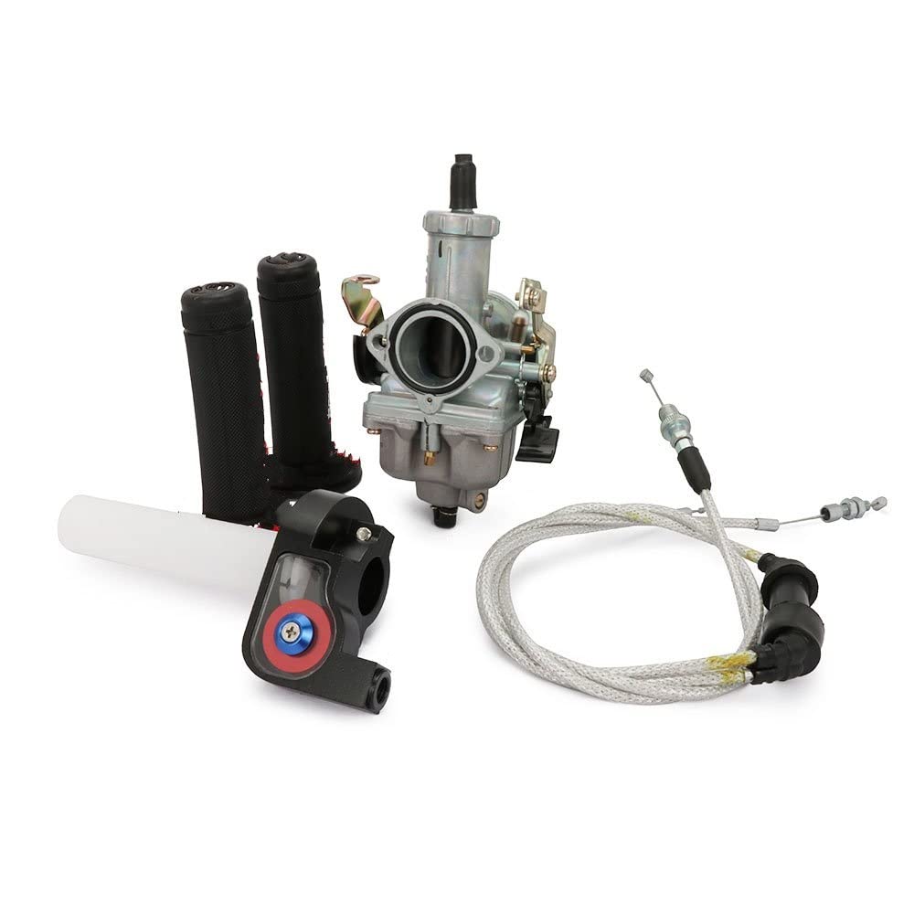 Cable Choke para Keihin para IRBIS para TTR 250 con Cable Acelerador Doble Longitud 131cm PZ30 30mm Bomba Aceleración Carburador para Carreras 200cc 250cc Conector E-Choke