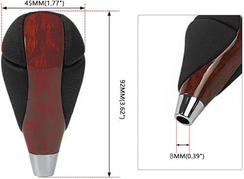 Miniatura 10 de muge racing Pomo de palanca de cambios de cuero de resina para la mayoría de Lexus ES300 GS430 IS250 LX470 RX450h Toyota Crown Corolla Camry Rav4