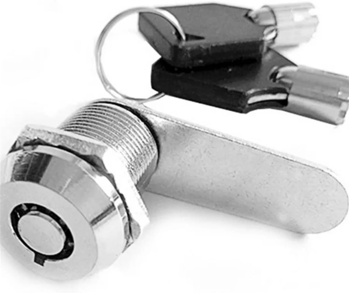 Cylinder Locks Door Cabinet Mailbox Padlock Drawer Cupboard Box Lock with 2 Keys for Furniture Hardware 1Pcs(25)