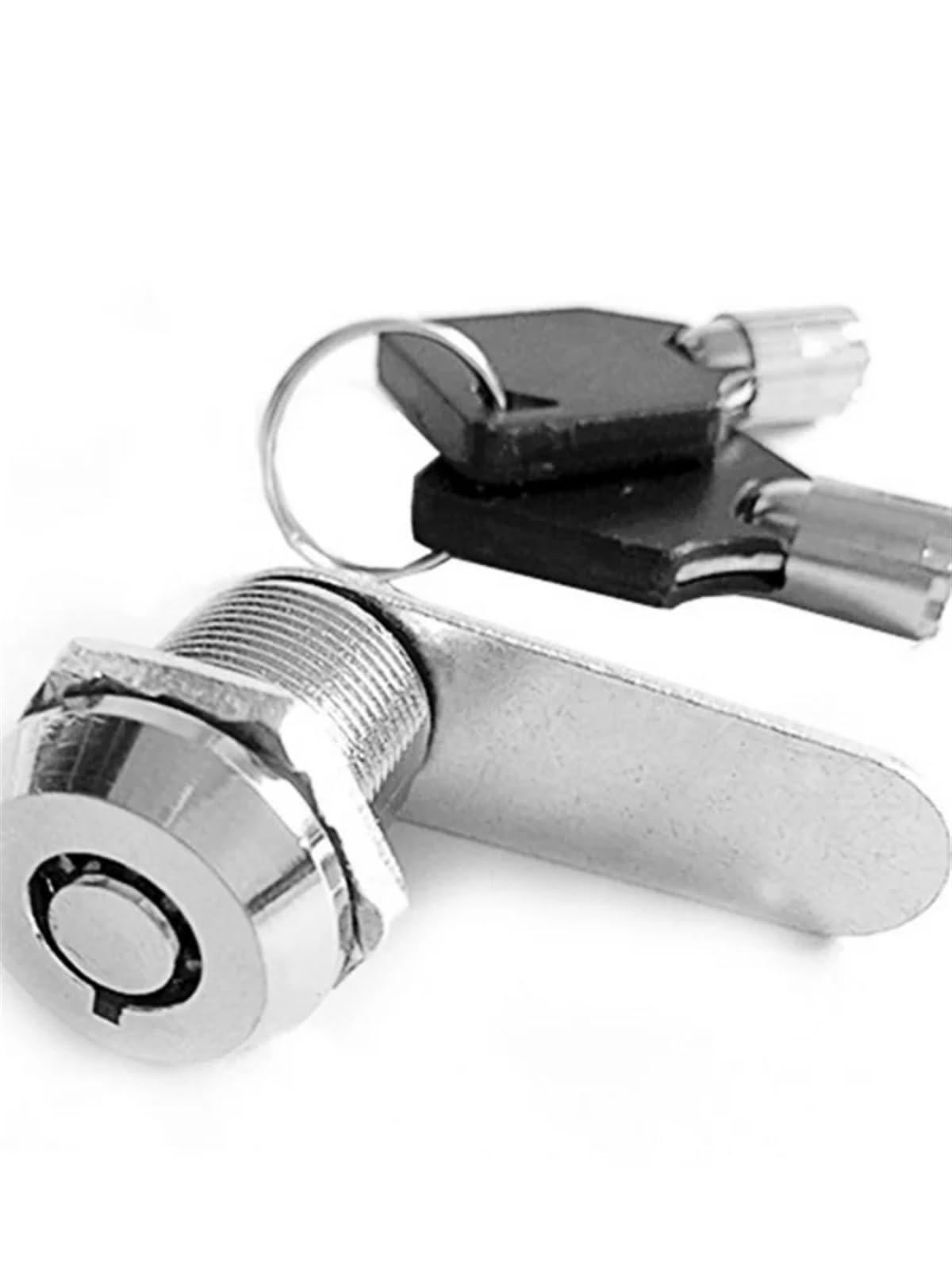 Serrure à cylindre robuste pour porte de placard avec jeu de 2 clés de rechange