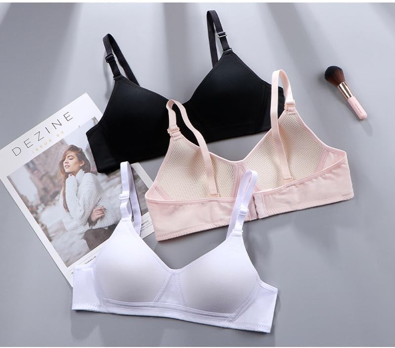Teen Girls Seamless Bra Cotton Bras Adjustable Straps - Image 8