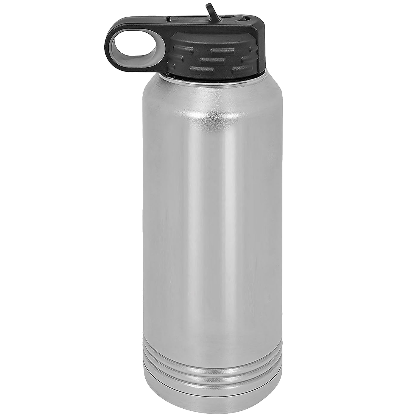Polar Camel 32 oz Stainless Steel Water Bottle with Flip Top Lid and Straw (Light Blue)