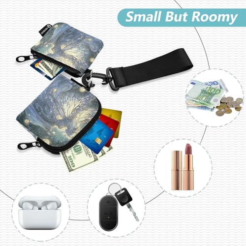 Fairy Game Anime Girl Women's Wallets Card Cases Large Capacity Change Purse Key Holder with Zipper Coin Pocket for Work Travel 2 Pcs Wallet para tarjetas de Mujer2