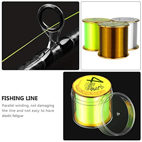 CLISPEED 3 Rolos de Linha de Pesca de Nylon Corda de Pesca Fio 500 M de Monofilamento de Pesca para