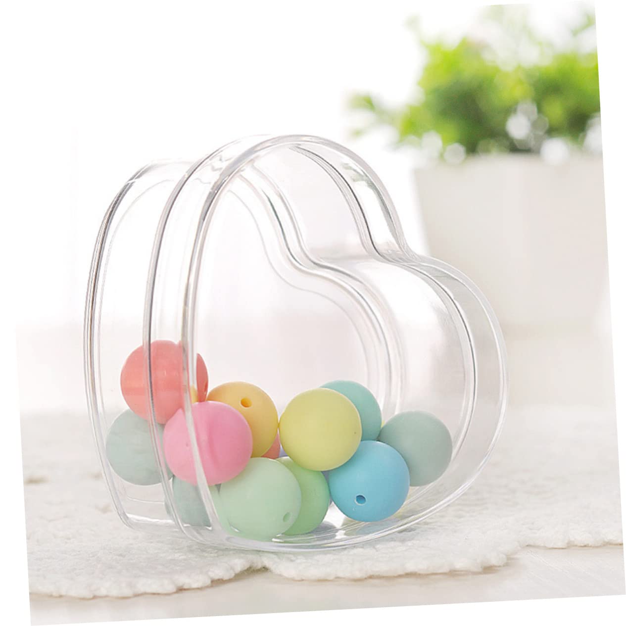 Tofficu 3 Set Scatole Di Cioccolatini Da Matrimonio Scatolino Portaconfetti Scatole Trasparenti X Bomboniere Porta Anelli A Cuore Di Caramelle Per Feste 5 Pezzi * 3