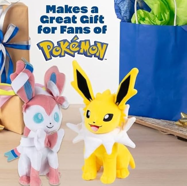 Pokemon 8 Eevee Evolution Plush Mystery Blind Box 2-Pack - Receive 2 Assorted Randomly Selected Figure Toys - Officially Licensed - Gift for Kids, Boys, Girls - 2+