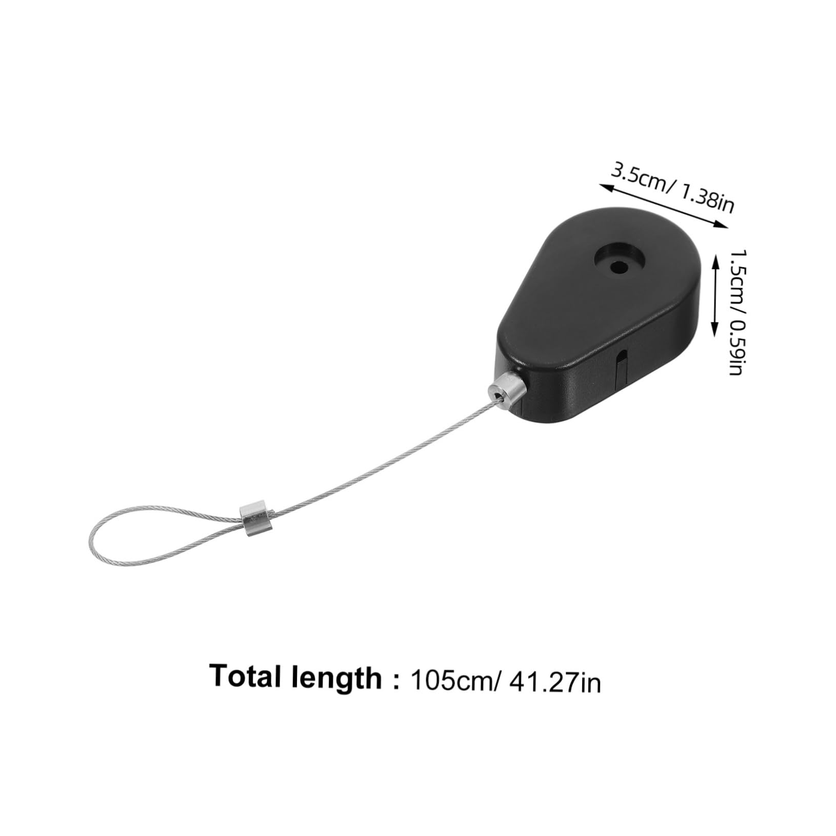 COSMEVIVI Retractable Lanyard Automatic Reel Steel Wire Cable Lock Tether Lock Anti-Theft