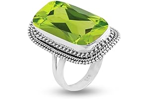 Sparkling Peridot Ring: A Shimmering Boho Statement for Your Valentine