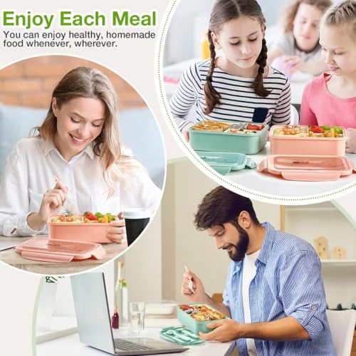 22% Off 3-Pack Bento Lunch Boxes for Adults & Kids - Image 3
