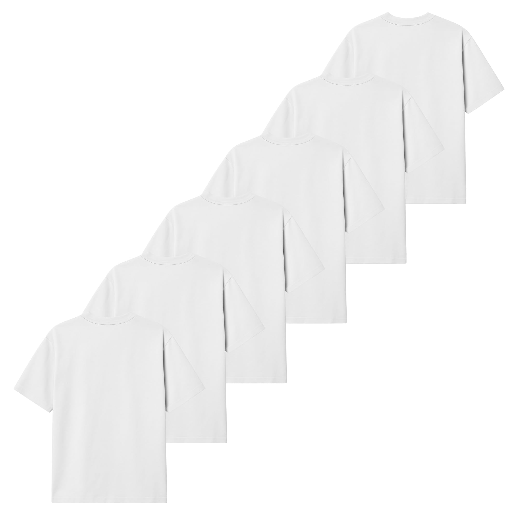 T-shirt imprimé tendance pour homme 100 % coton col rond uni vêtements de sport t-shirts multipack manches courtes grandes et hautes/mince/coupe régulière course été Hip Hop hauts