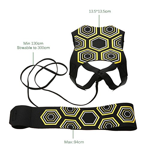 Football Kick Trainer Soccer Training Aids Hands Free Throw Sole Practice Equipment For Kids With Adjustable Belt Elastic Rope Fits Ball 3, 4,And 5 #TOP3