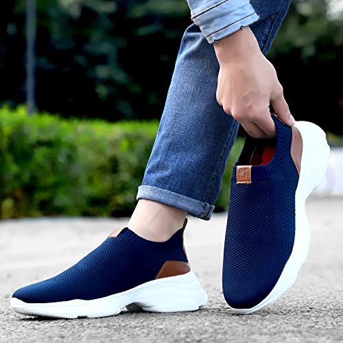 Image of HAUTTON Men's Stylish Light-Weight Breathable Sneakers | Casual Running Ultra Soft Socks Slip-On Padding Walking, Gym Shoes