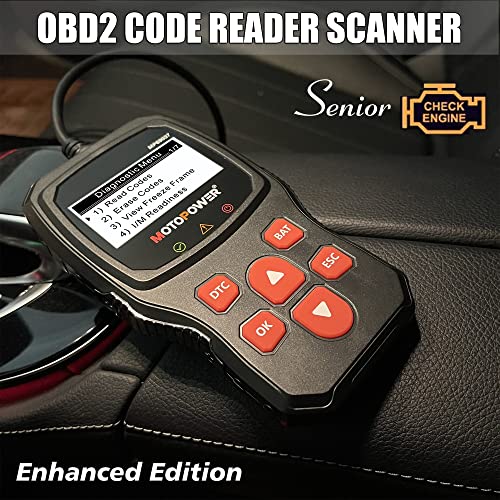 MOTOPOWER MP69037 Car OBD2 Scanner Code Reader Engine Fault Code Reader Scanner CAN Diagnostic Scan Tool for All OBD II Protocol Cars