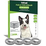 4 Pack Flea and Tick Collars for Dogs, 6 Months Protection Flea Collar for Dogs, 4 Count Flea and Ti