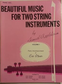 Sheet music Beautiful Music for Two String Instruments Piano Acc. Volume 1 Book