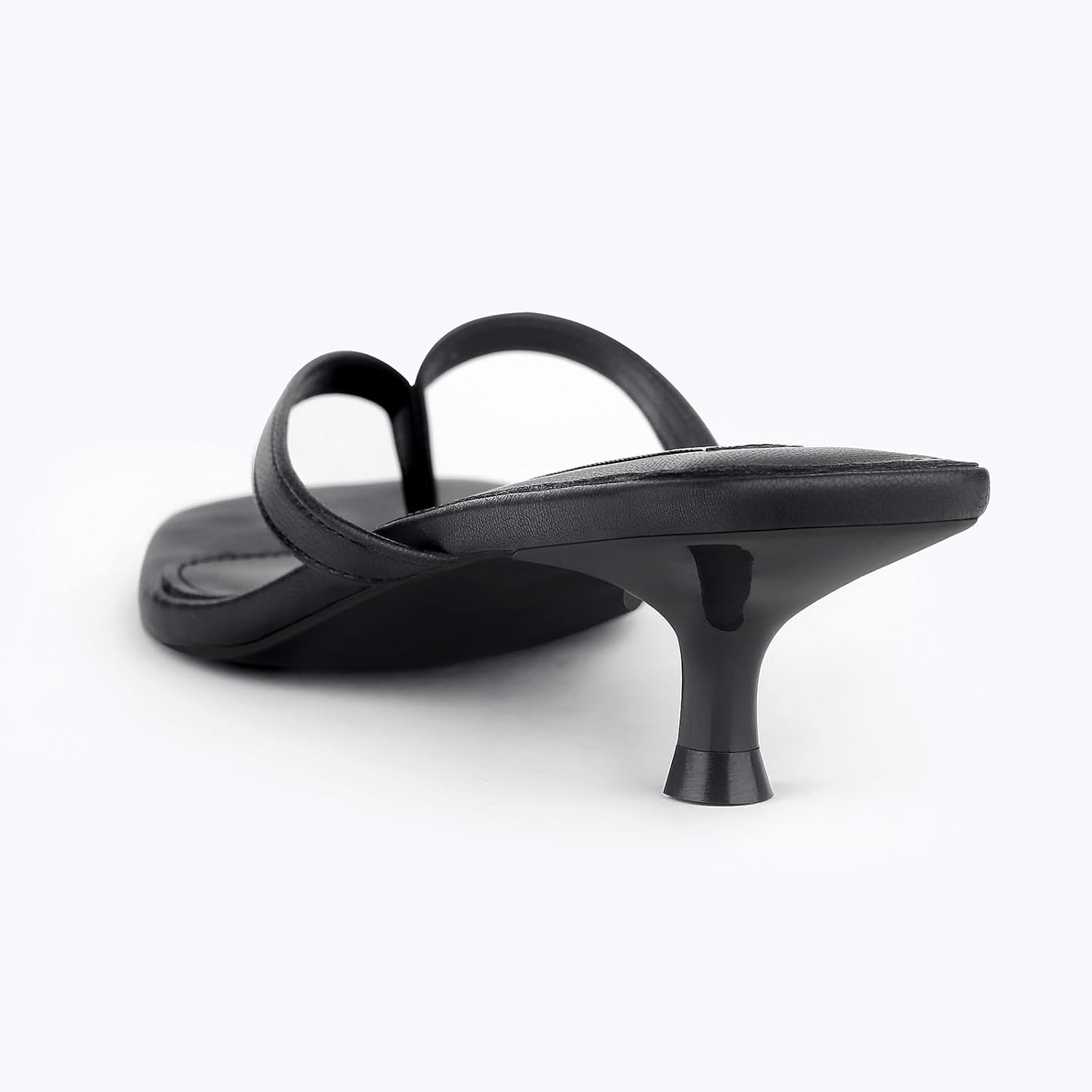 STUNAHOME Womens Kitten Heel Thong Sandals with Memory Foam Cute Flip Flop Heels for Women 1.4 Inches - Image 5