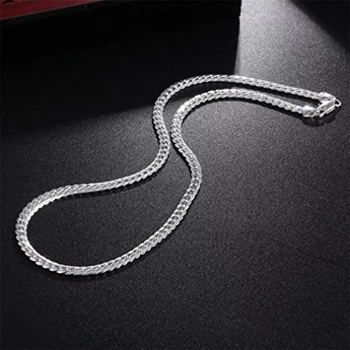 necklace unisex flat snake chain necklaces for women men jewelry wedding party gift3