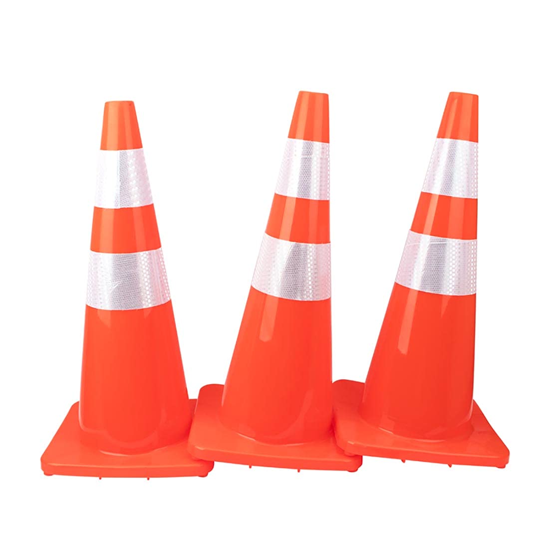 Buy [ 10 Pack ] 28" Traffic Cones Plastic Road Cone PVC Safety Road Parking Cones Weighted