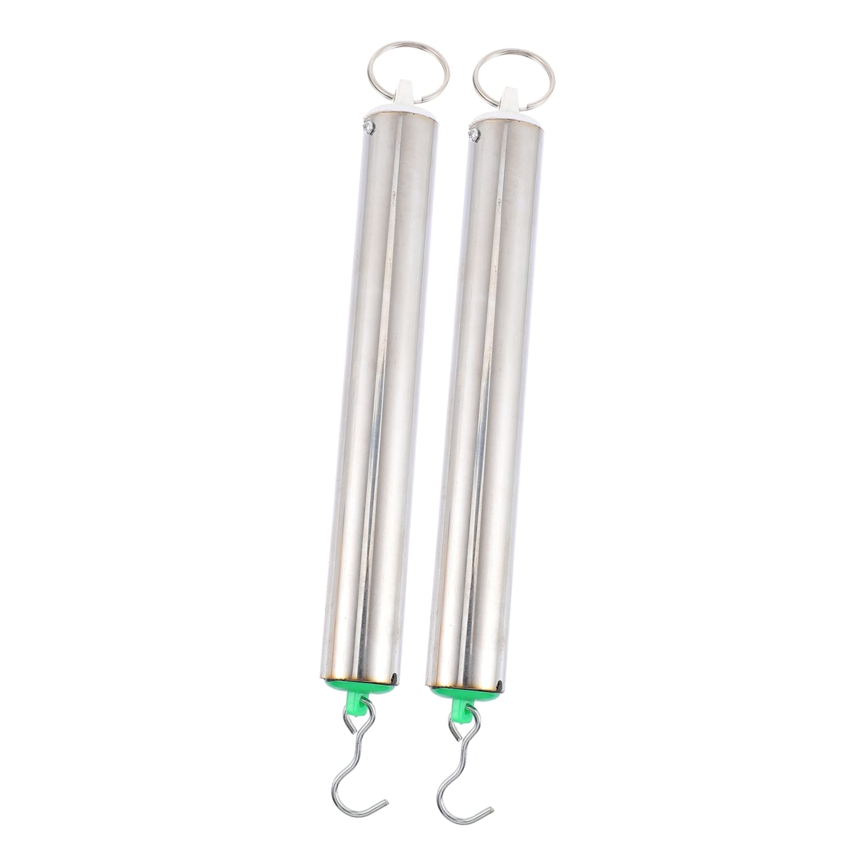 CIYODO 2pcs Spring Dynamometer Portable Crane Scale Tube Spring Scale Physics Spring Scale Math Spring Scale Tubular Hook Scale Portable Spring Lab Dynamometer Tubular Spring Scale Metal