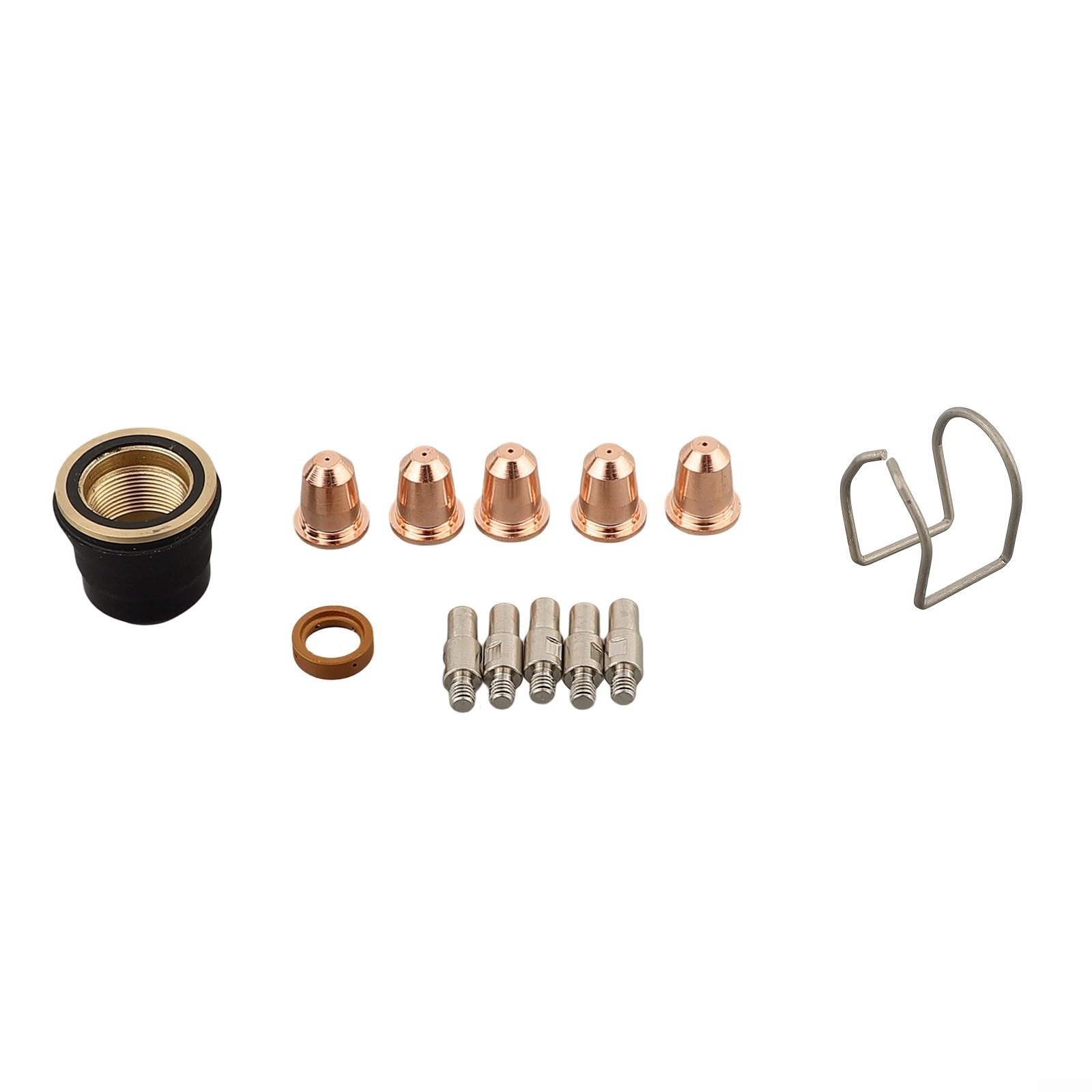 Kit de consumibles de antorcha cortadora de plasma S25 S45, 13 piezas, incluye electrodo PR0110, punta de boquilla PD0116-08, taza de protección, difusor, compatible con Trafimet Ergocut
