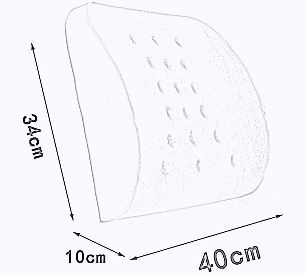 Lumbar Pillow-Summer Hard Car Lumbar Cushion Office Charcoal Waist Support Massage Lumbar Backrest Chair Car with Thick Waist Pillow