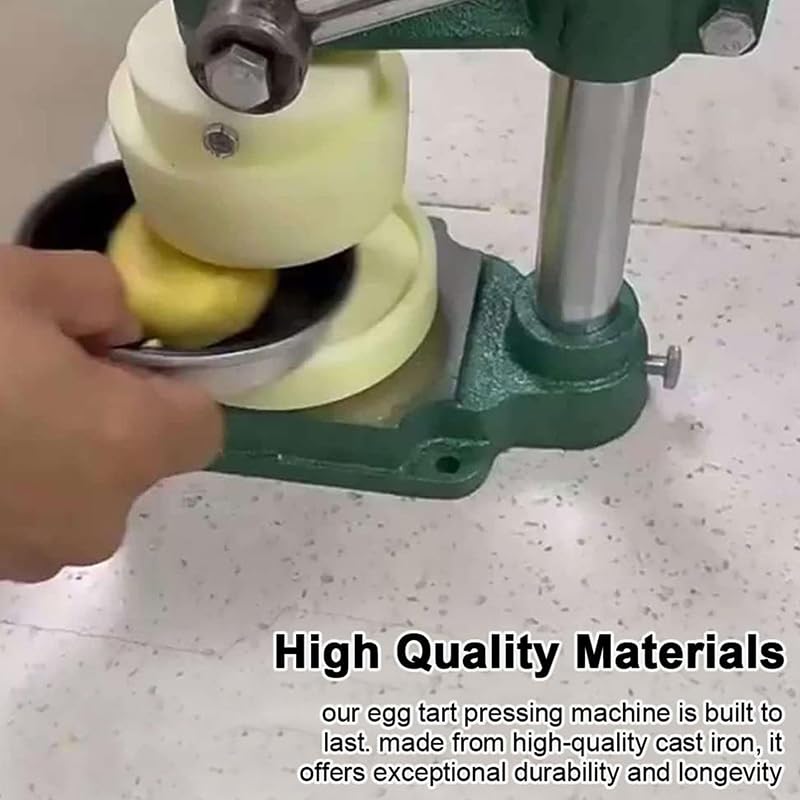 LYDZUSDP Egg Tart Pressing Machine,Manual Egg Tart Maker Machine,Cast Iron Base,for Home,Restaurant,Cake Shop