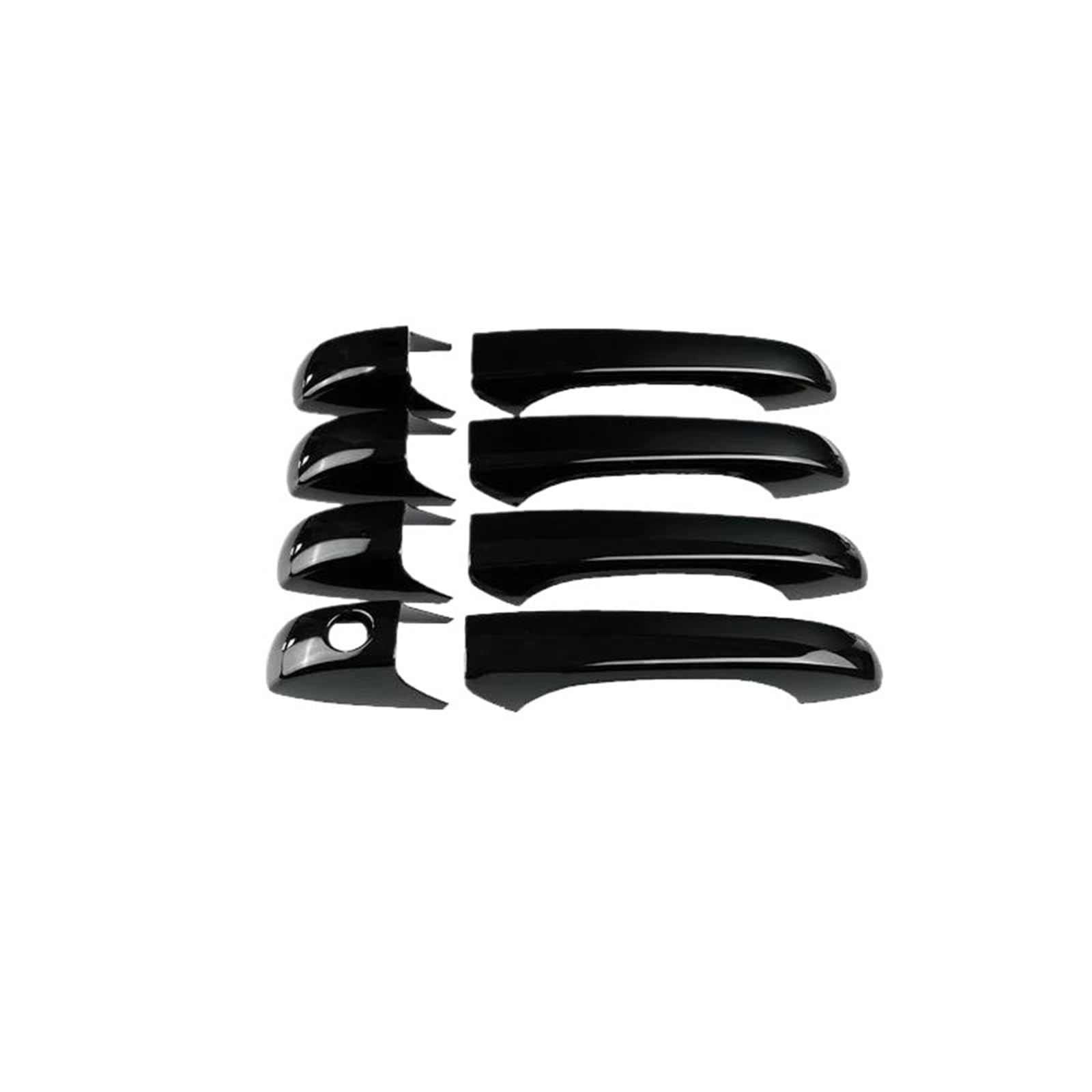 Door Open Handles For Patriot For Liberty For Russi Car Door Handle Cover Trim(Metallic Blcak)