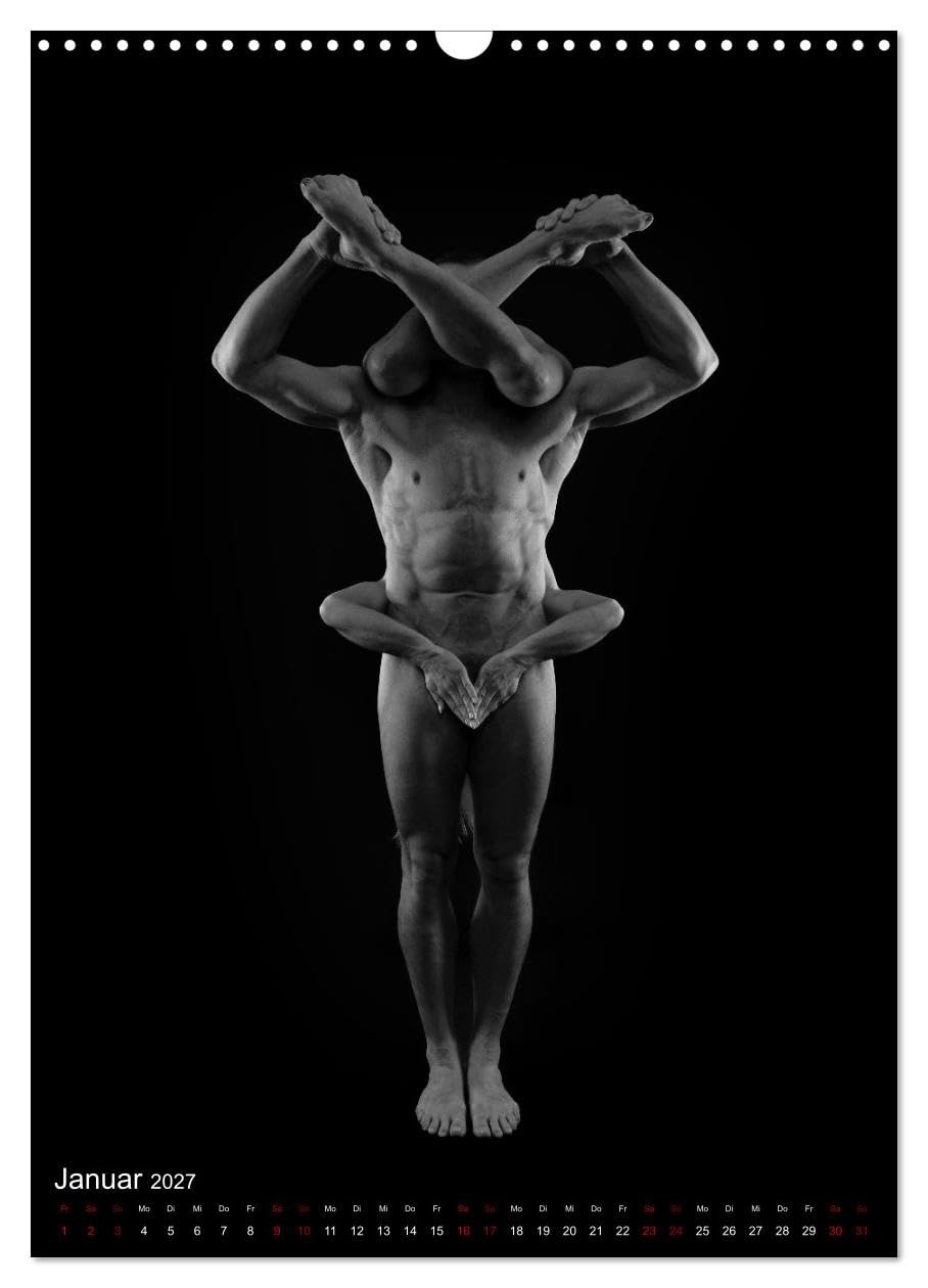 CALVENDO - NUDE DANCE (Wandkalender 2027 DIN A3 hoch), Monatskalender: Ästhetische und kunstvolle Aktfotos eines Tanzpaares.