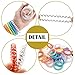 JOYOYO 40 Pack Spiral Hair Ties,Coil Hair Bands Waterproof Hair Accessories for Women Girls,Phone Cord Ponytail Holders Hair Coils Elastics for Girls Kids Teens All Hair Type