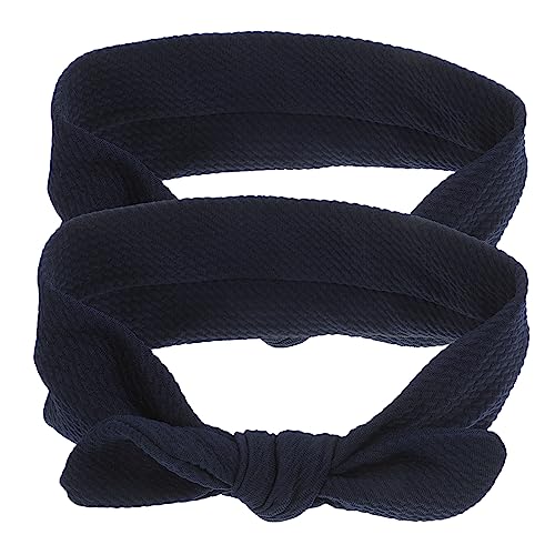 HOLIDYOYO 2Pcs Adorable Dog Headband Stretchy Bow Headgear for Pets Unique Pet Grooming Bows for Festivals Special Occasions Comfortable Fit for Dogs Cats