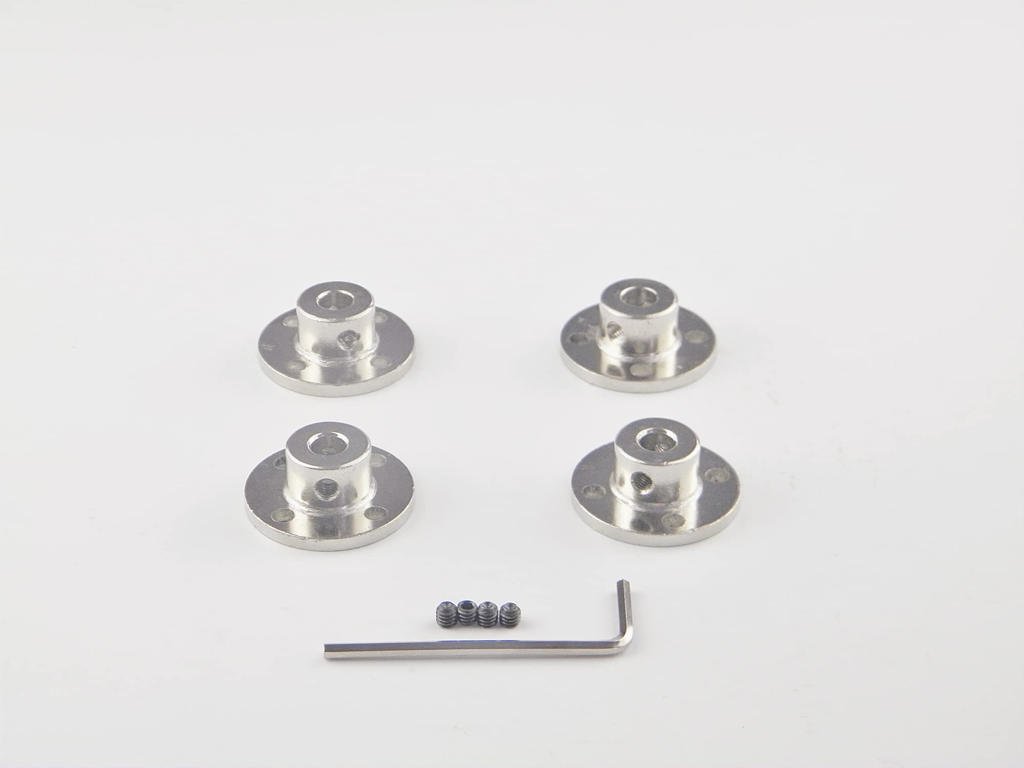CHACNS Motore guida albero accoppiatore connettore Diametro esterno 16mm Diametro interno 10mm Flangia albero accoppiatore con viti 2PCS