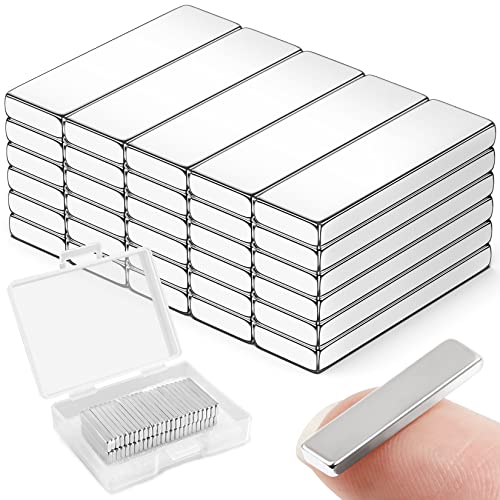 FINDMAG Strong Neodymium Magnets Bar, Fridge Magnetic Bar, Whiteboard Magnets, Rare Earth Magnet, Small Strong Magnet for Crafts Kitchen DIY Tool Office Locker Iron Shelf (30 Pack 20 x 5 x 2 mm)