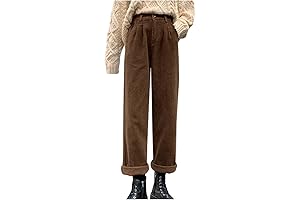 Women's Vintage High Waisted Corduroy Pants: The Epitome of Dark Academia
