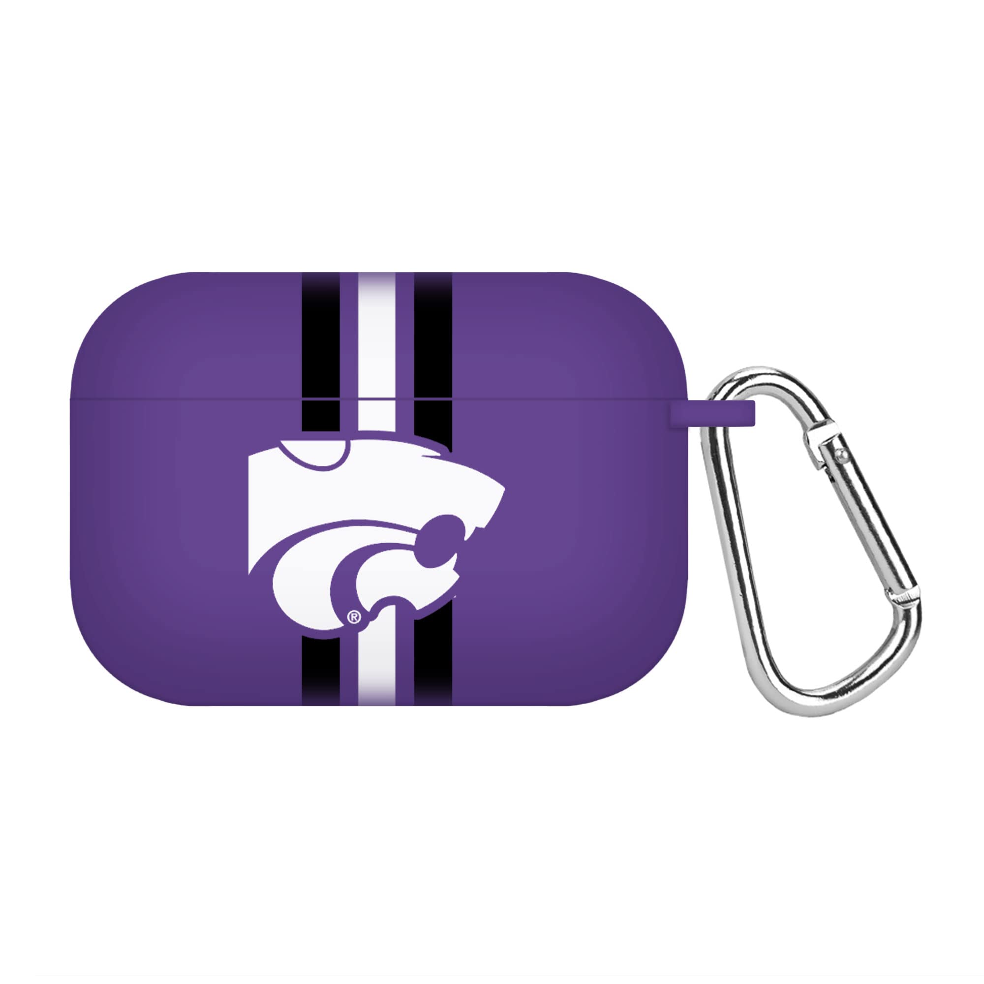 AFFINITY BANDS Kansas State Wildcats HD Case Cover Compatible with Apple AirPods Pro (Stripes)