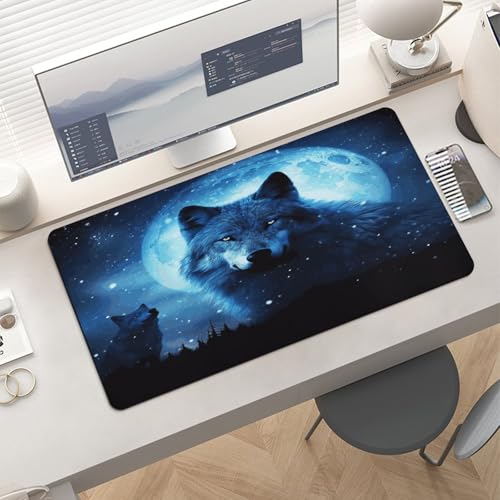 Wolfs Desk Pad protector de goma tamaño grande miniatura 6