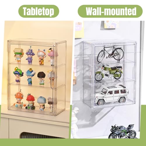 Boite de rangement transparente pour figurines et vitrine acrylique de salon modulable - 7