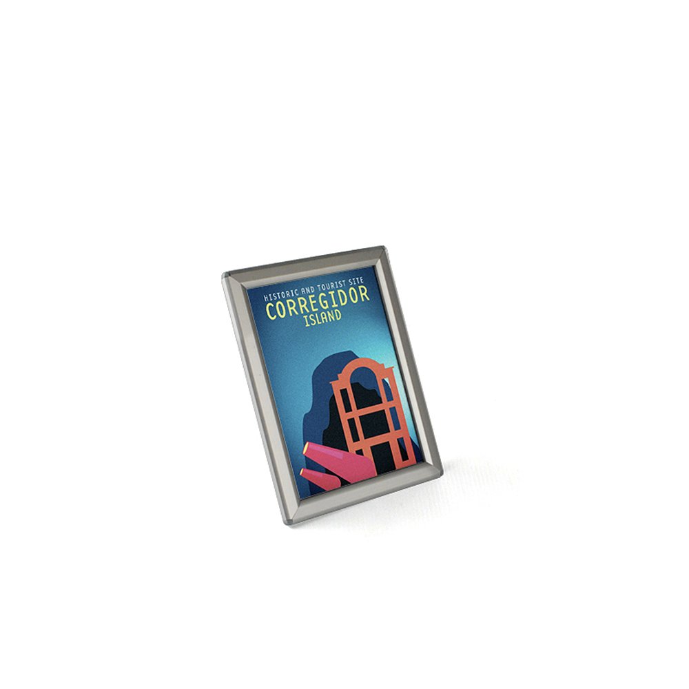 Azar Displays 5 in W x 7 in H Vertical/Horizontal Frame for Counter & Wall / silver / 1 Store Sign Holders