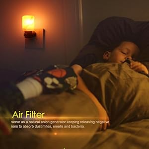 Syntus 2 pack himalayan salt lamp natural crystal salt light glow hand carved night lights wall light ul listed plug for lighting decoration and air purifying  urban country home decor