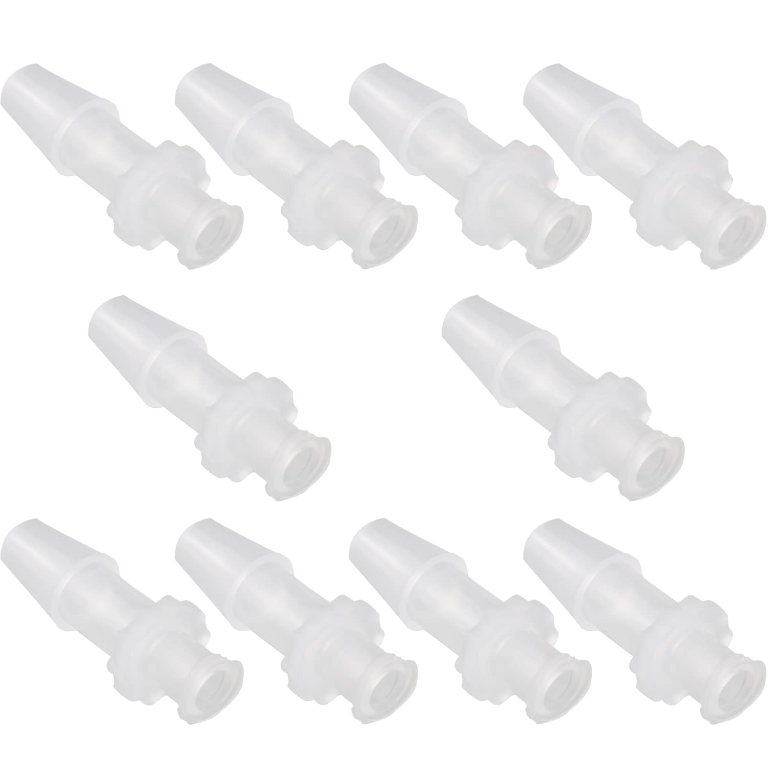 MEETOOT 10pcs Female Luer Lock 3/32" Polycarbonate Hose Barb Adapter for Laboratory Biochemical/Analytical Instruments, Food Machinery and Aquarium Equipment